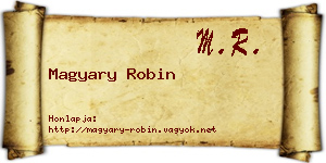 Magyary Robin névjegykártya
